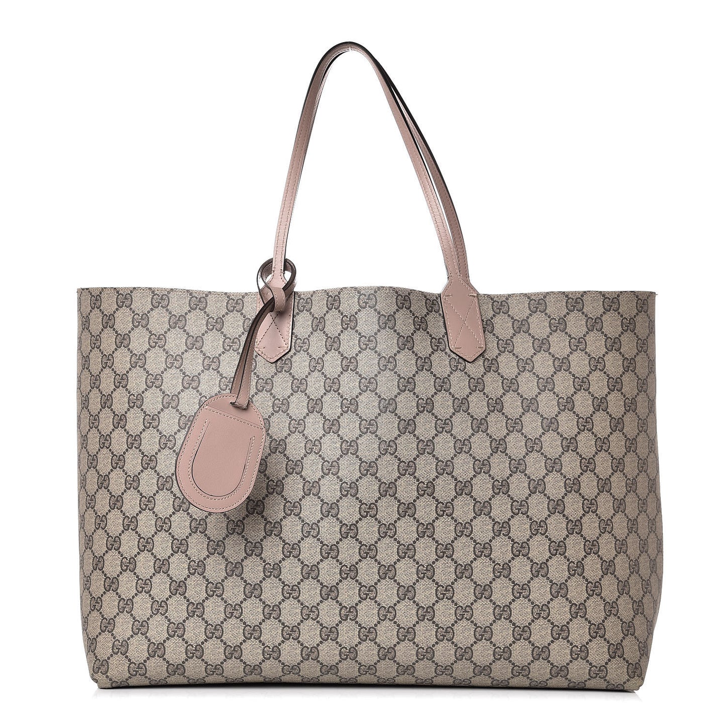 Calfskin GG Supreme Monogram Large Reversible Tote Dark Cipria