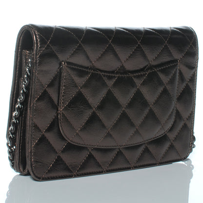 Chanel Calfskin Reissue Wallet On Chain WOC Bronze 3 of 8