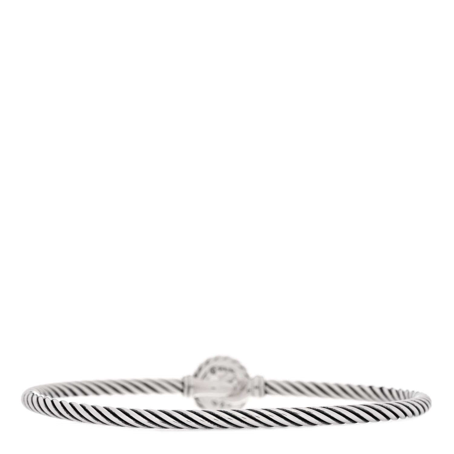 David Yurman Sterling Silver Blue Topaz 3mm Chatelaine Bracelet 2 of 3