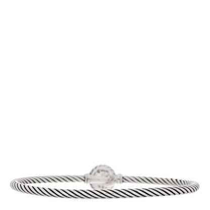 David Yurman Sterling Silver Blue Topaz 3mm Chatelaine Bracelet 2 of 3