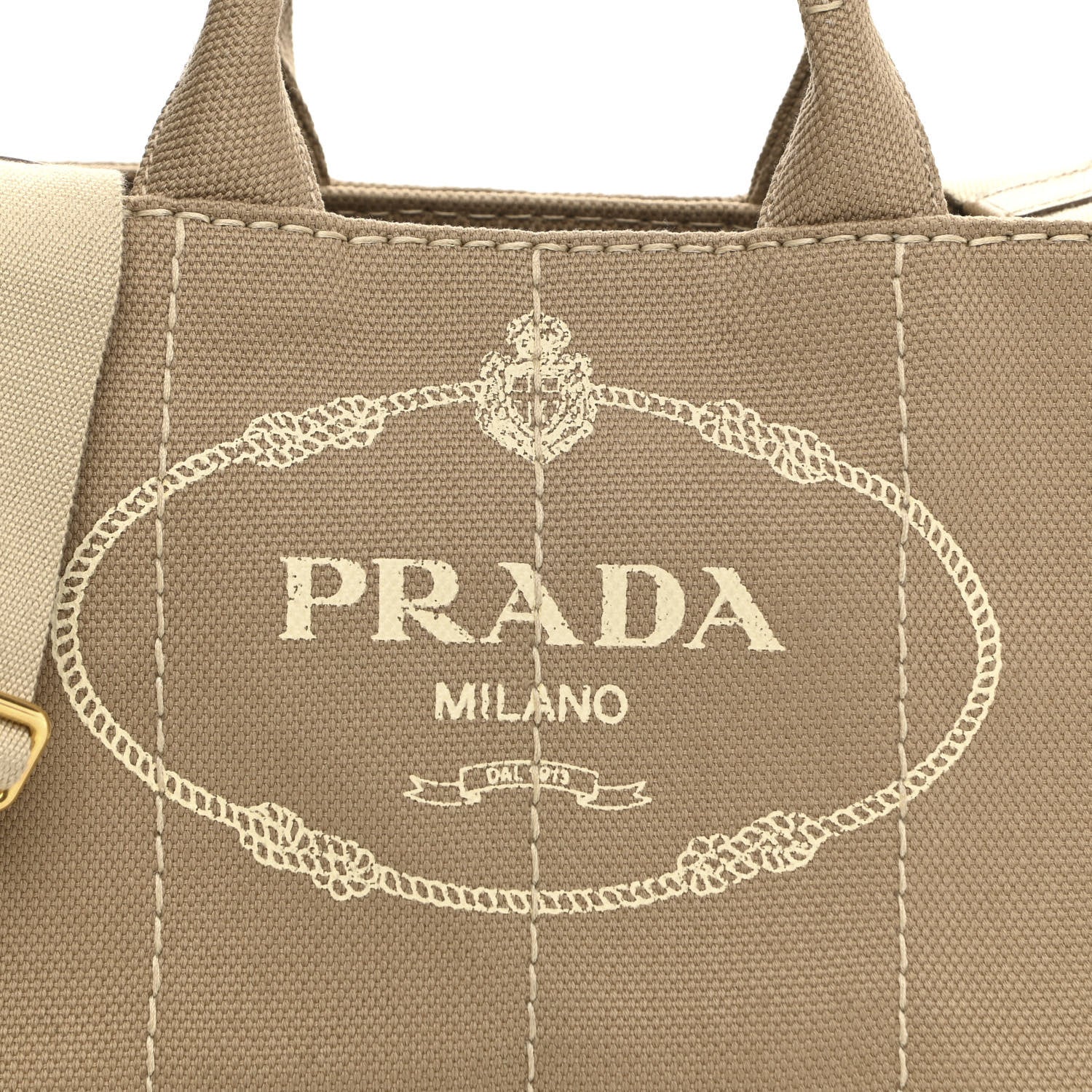 Prada Canapa Small Logo Tote Deserto 9 of 11