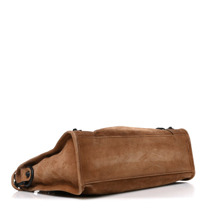 Balenciaga Waxed Suede Calfskin Classic Hardware Small Le City Camel Camel 4 of 10