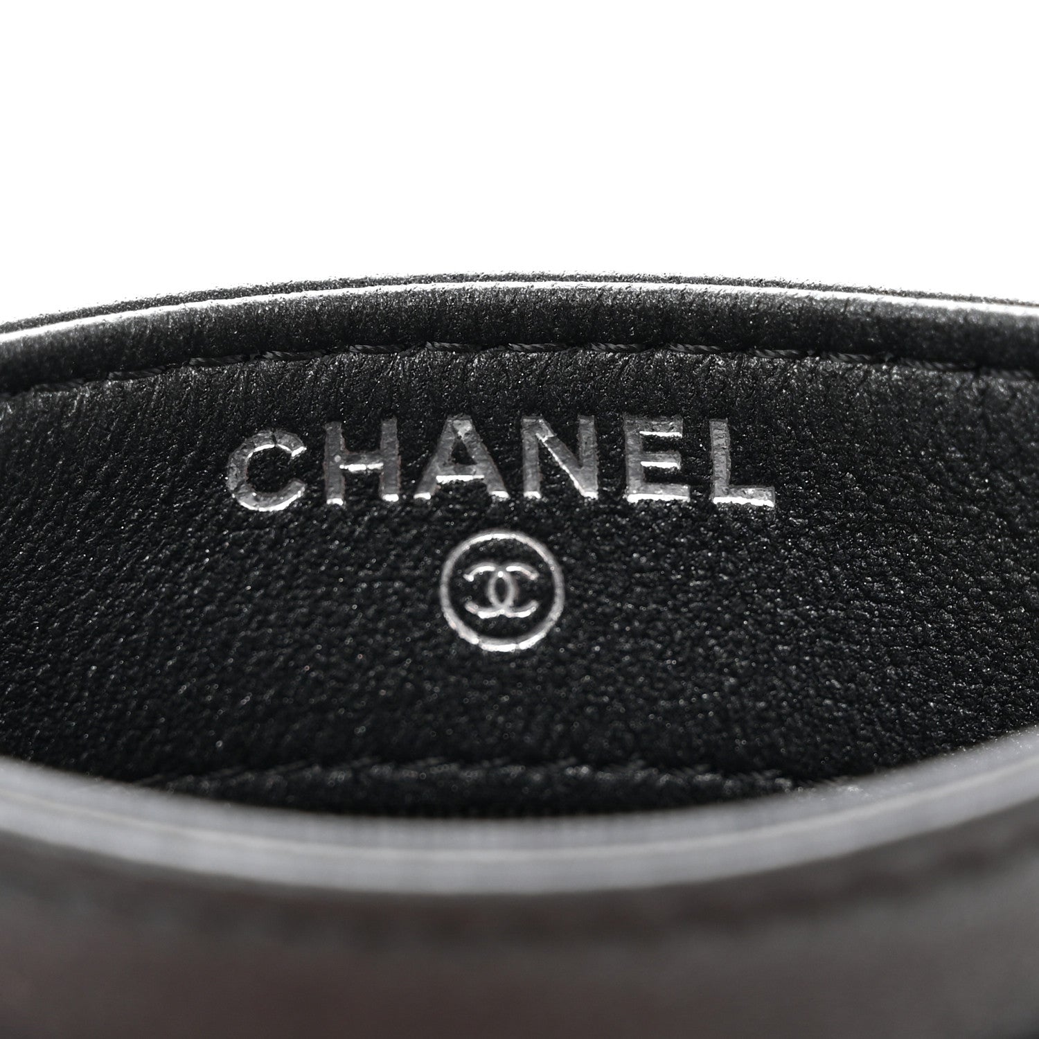 Chanel Pearly Lambskin Quilted Card Holder So Black 6 of 12
