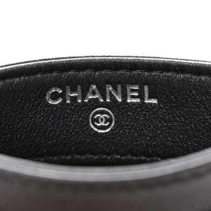 Chanel Pearly Lambskin Quilted Card Holder So Black 6 of 12