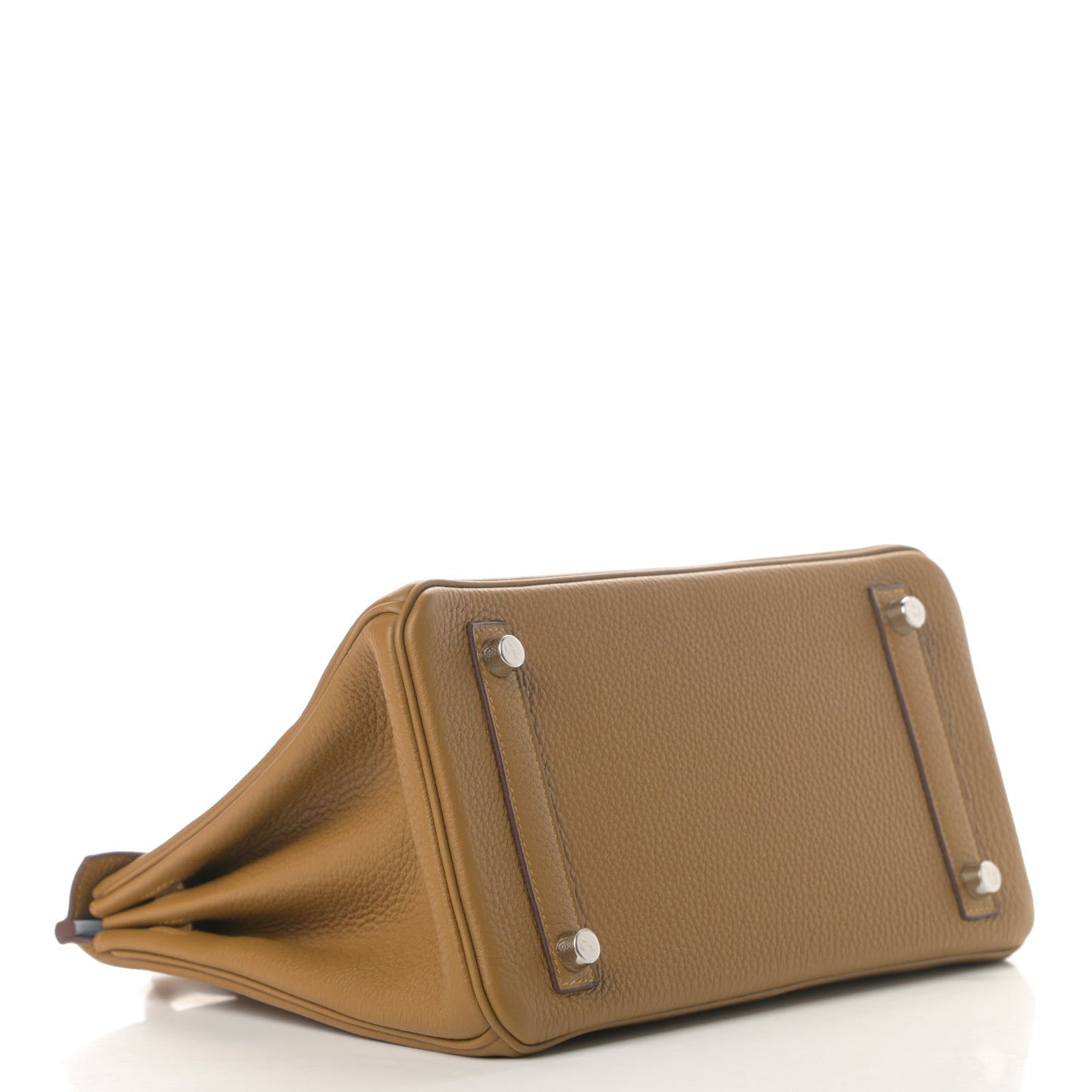 Togo Verso Birkin 25 Bronze Dore Bleu Brume