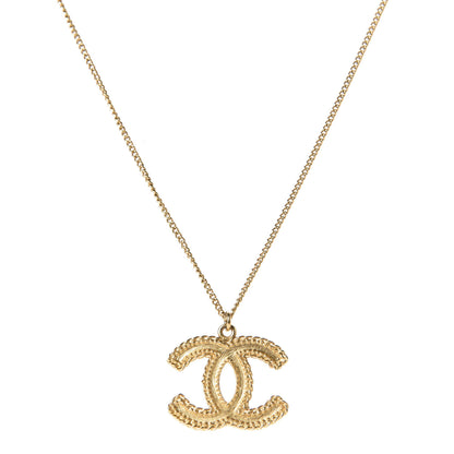 Chanel Metal CC Necklace Matte Gold 2 of 6