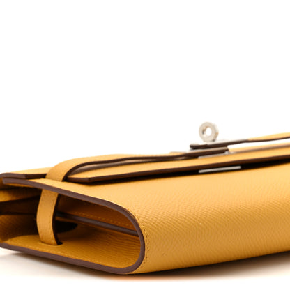 Hermes Epsom Kelly Wallet To Go Jaune Ambre 11 of 12