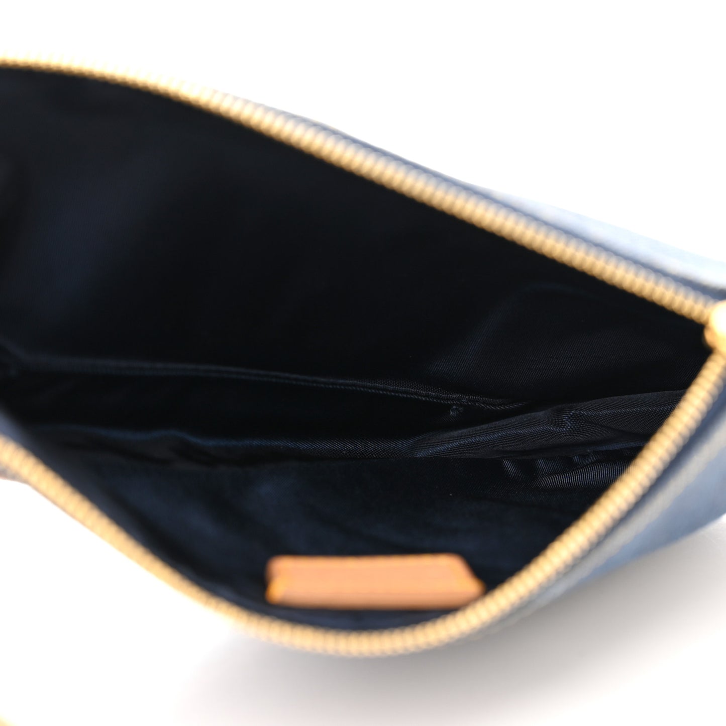 Denim Mini Saddle Pochette Navy