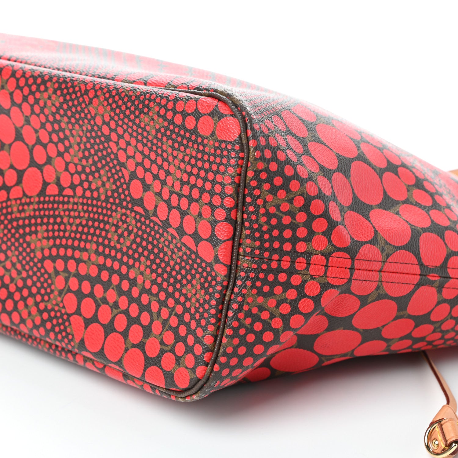 Louis Vuitton Monogram Kusama Waves Neverfull MM Red 9 of 9
