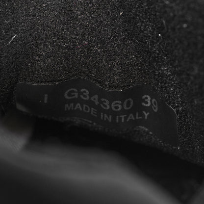 Chanel Nylon Calfskin Suede CC Sneakers 39 Black 7 of 8