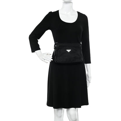 Prada Tessuto Nylon Belt Bag Black 2 of 10