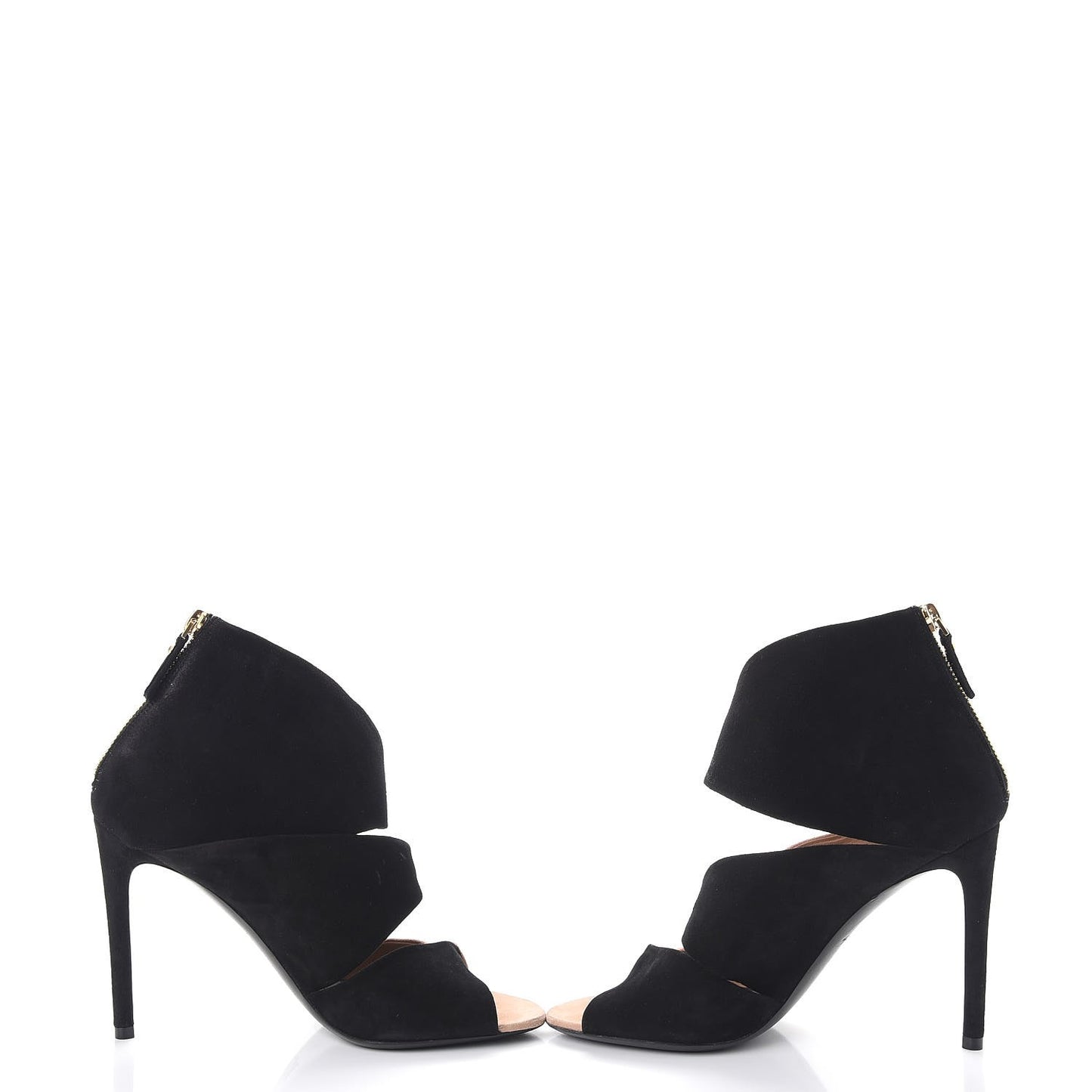 Suede Pumps 36 Black Nude