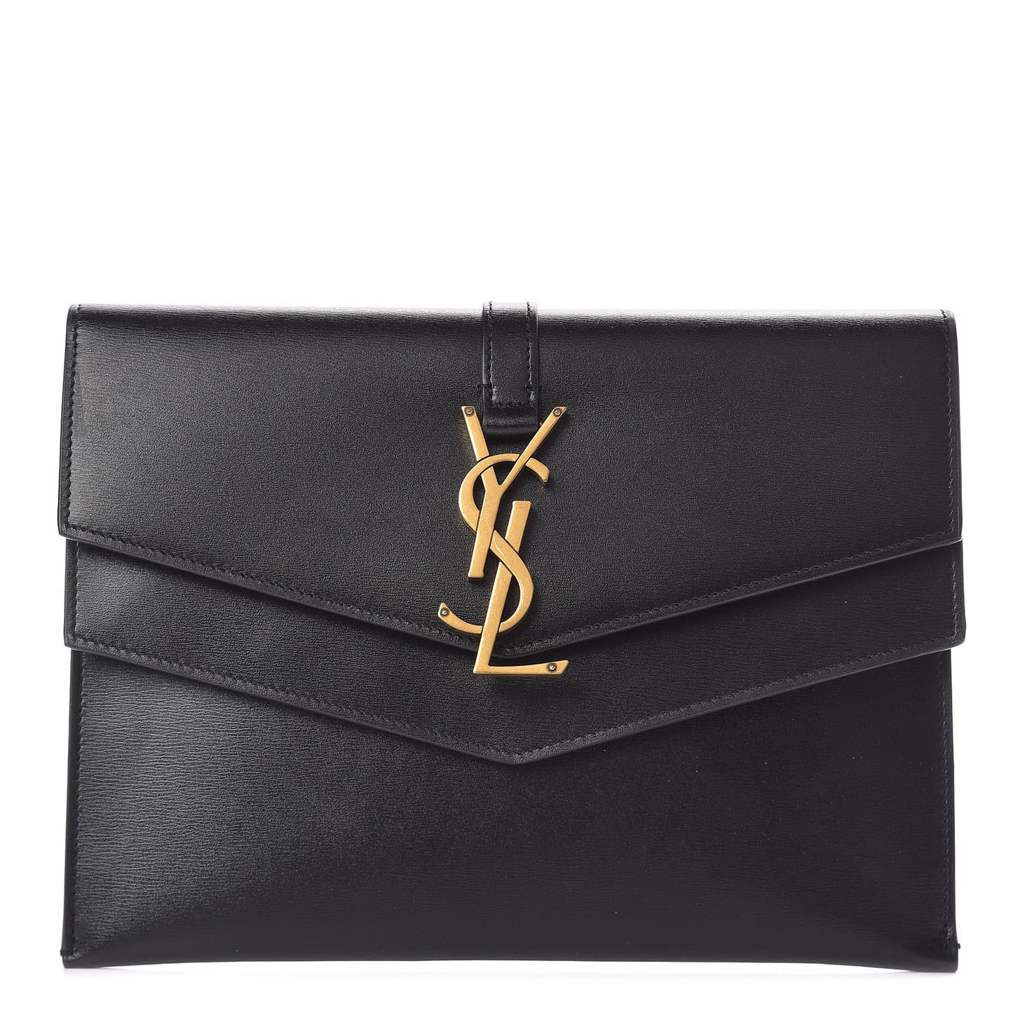 Smooth Calfskin Monogram Sulpice Clutch Black