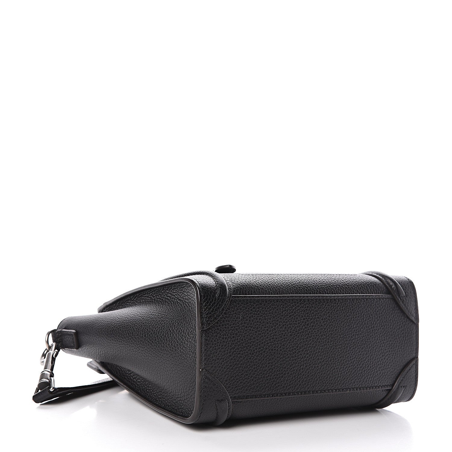 Celine Drummed Calfskin Nano Luggage Black 4 of 9
