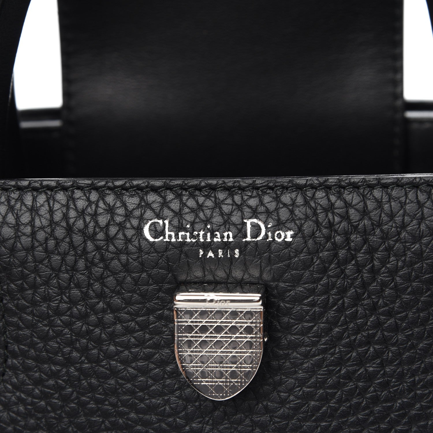 Christian Dior Grained Calfskin Mini Diorever Flap Black 6 of 7