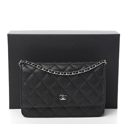 Chanel Caviar Quilted Wallet On Chain WOC Black 11 of 11
