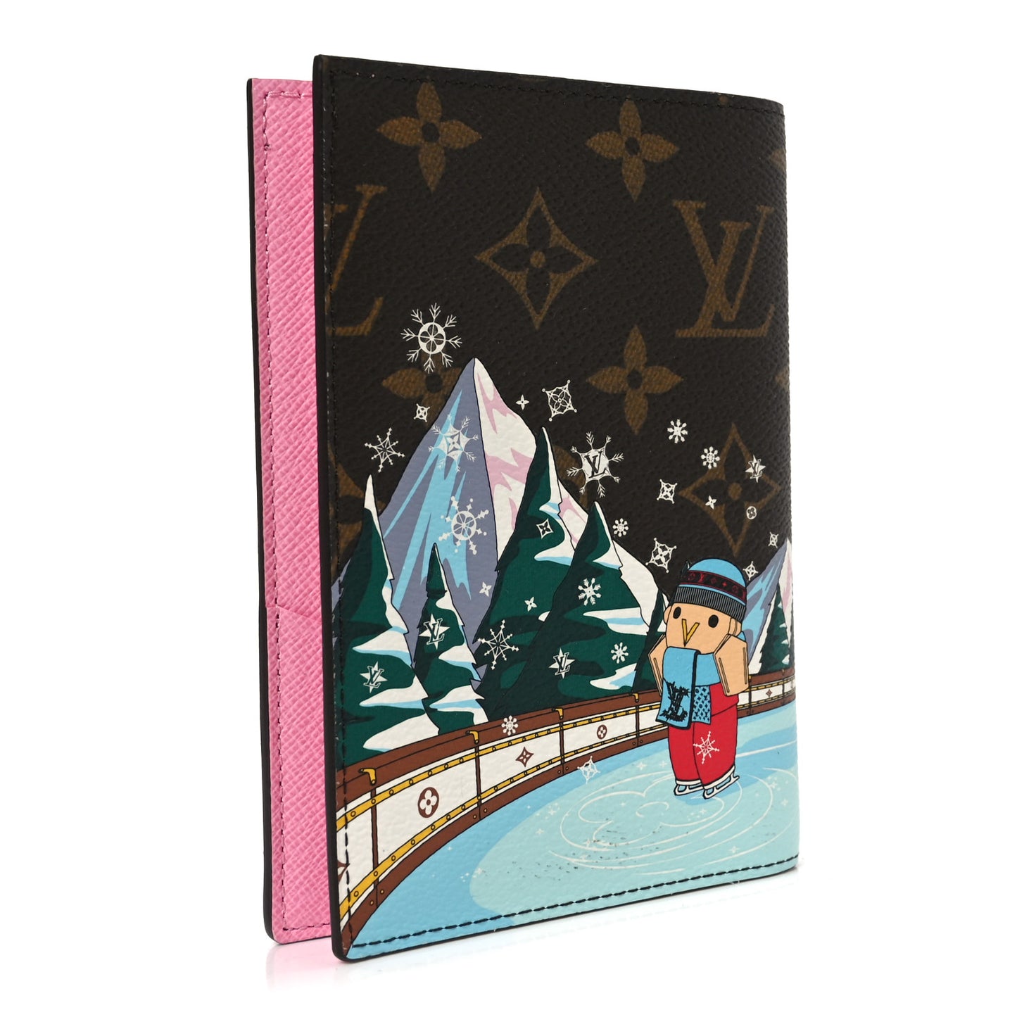 Monogram 2023 Christmas Animation Alpine Passport Cover Pink