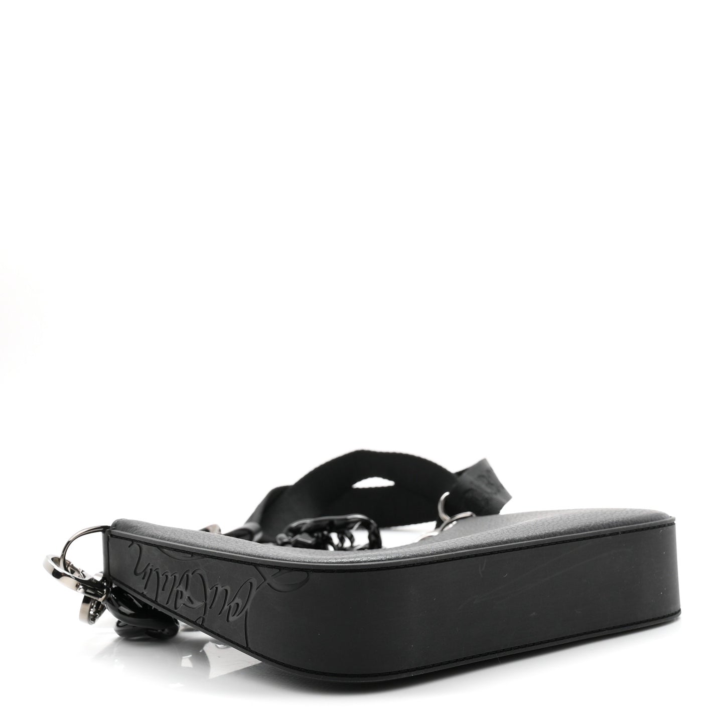 Calfskin Mini Loubila Chain Shoulder Bag Black