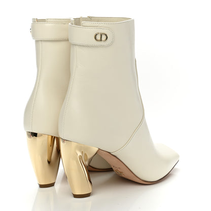 Christian Dior Soft Calfskin Rhodes 80mm Ankle Boots 35 Off White 4 of 9