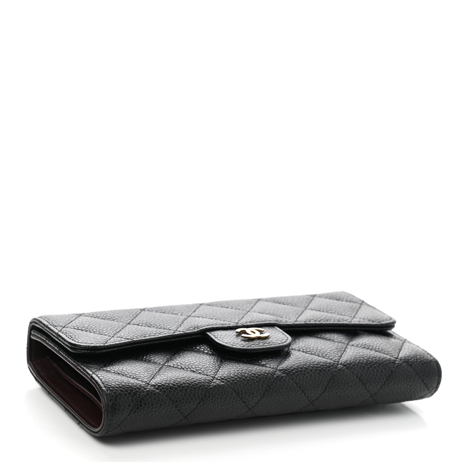 Chanel Caviar Quilted Large Flap Wallet Black 4 of 9