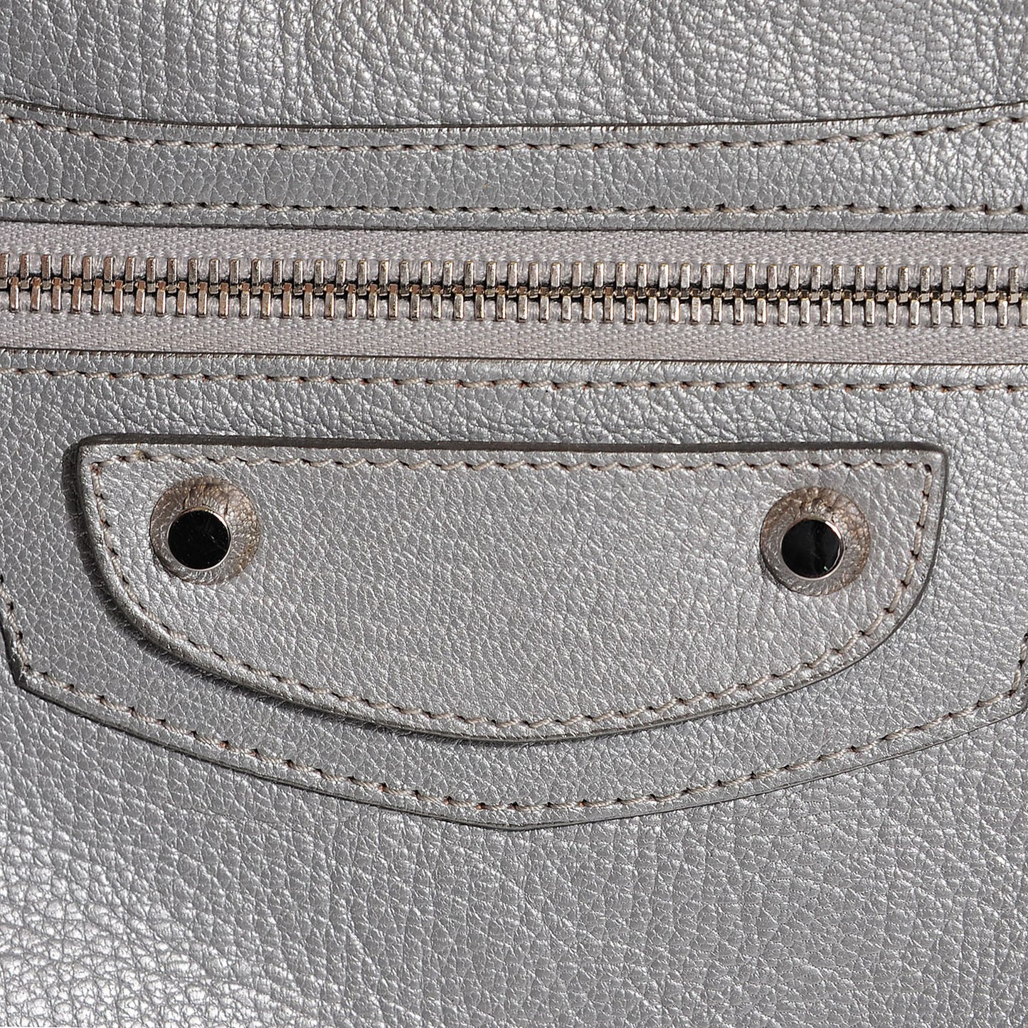 Pearlescent Goatskin Classic Palladium Hardware City Gris Gris Light
