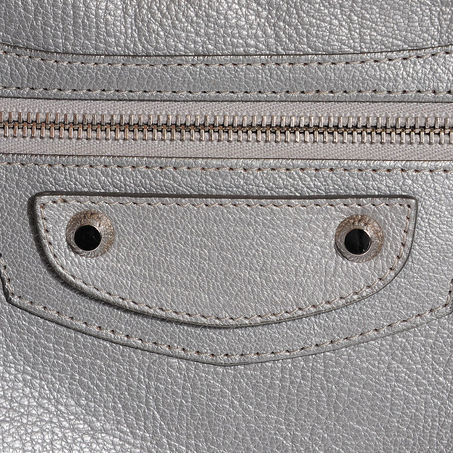 Balenciaga Pearlescent Goatskin Classic Palladium Hardware City Gris Gris Light 8 of 14