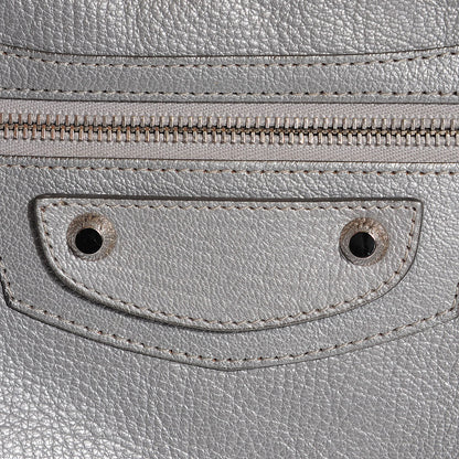 Balenciaga Pearlescent Goatskin Classic Palladium Hardware City Gris Gris Light 8 of 14
