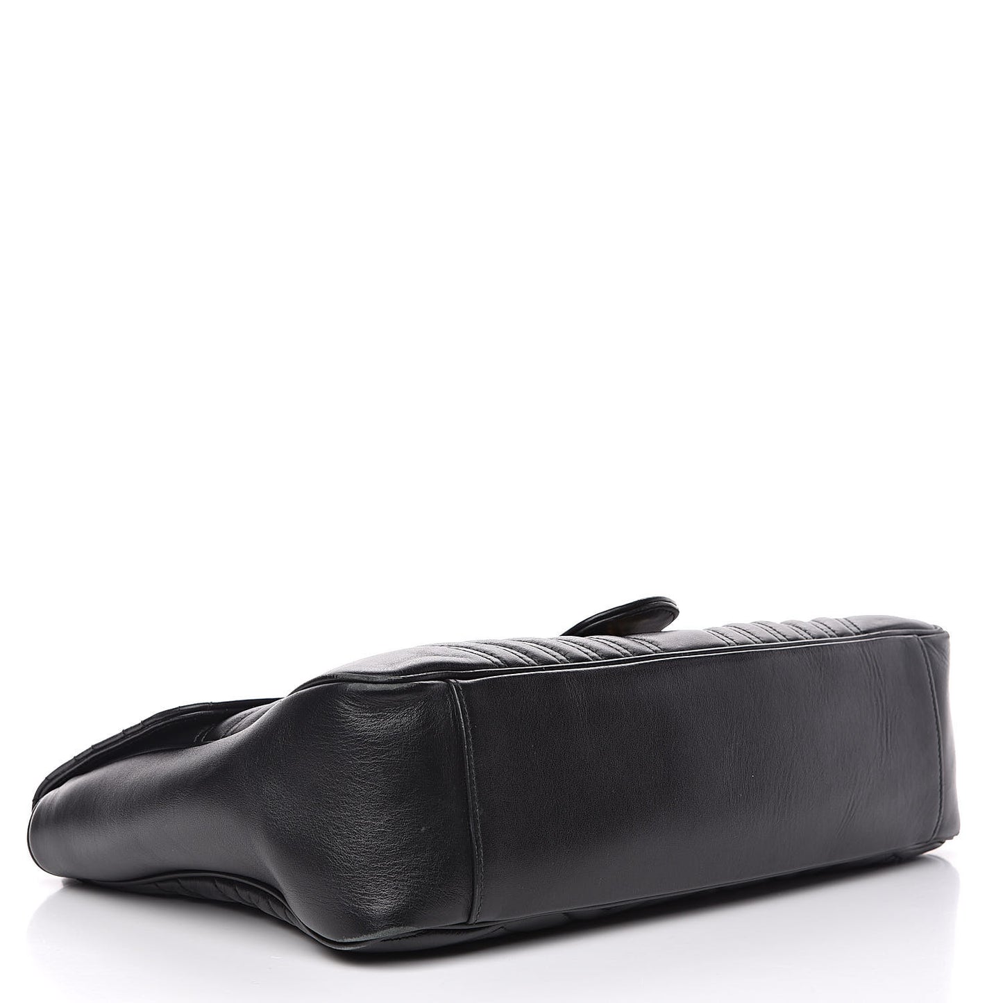 Calfskin Matelasse Large GG Marmont Shoulder Bag Black