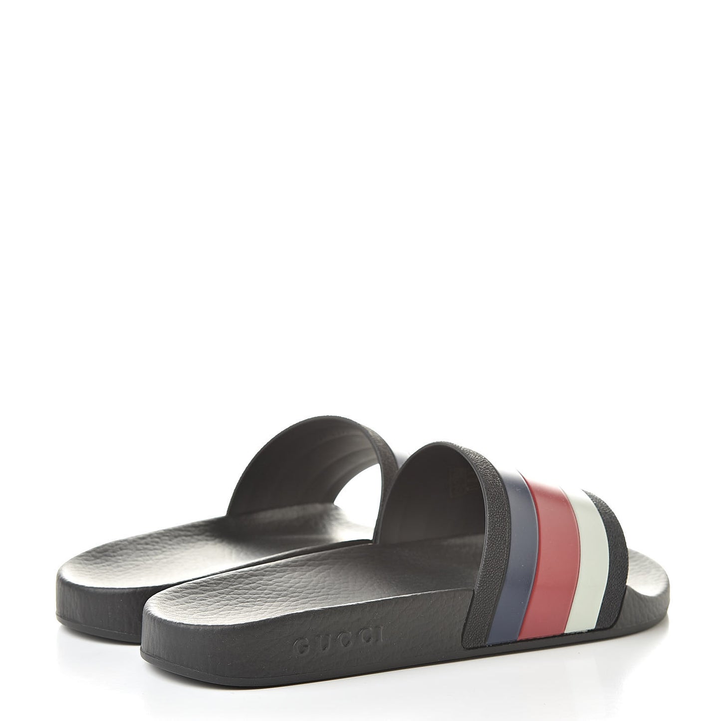 Rubber Web Mens Pool Slide Sandals 6 Black Mystic White Hibiscus Red Marine