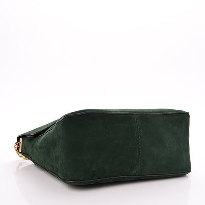 Celine Suede Medium Gourmette Emerald 4 of 6