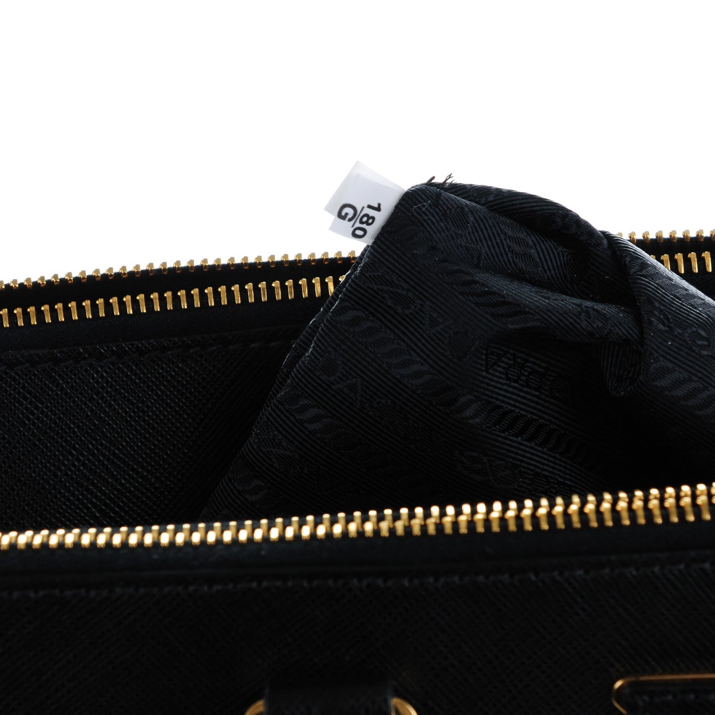 Saffiano Large Galleria Double Zip Tote Black
