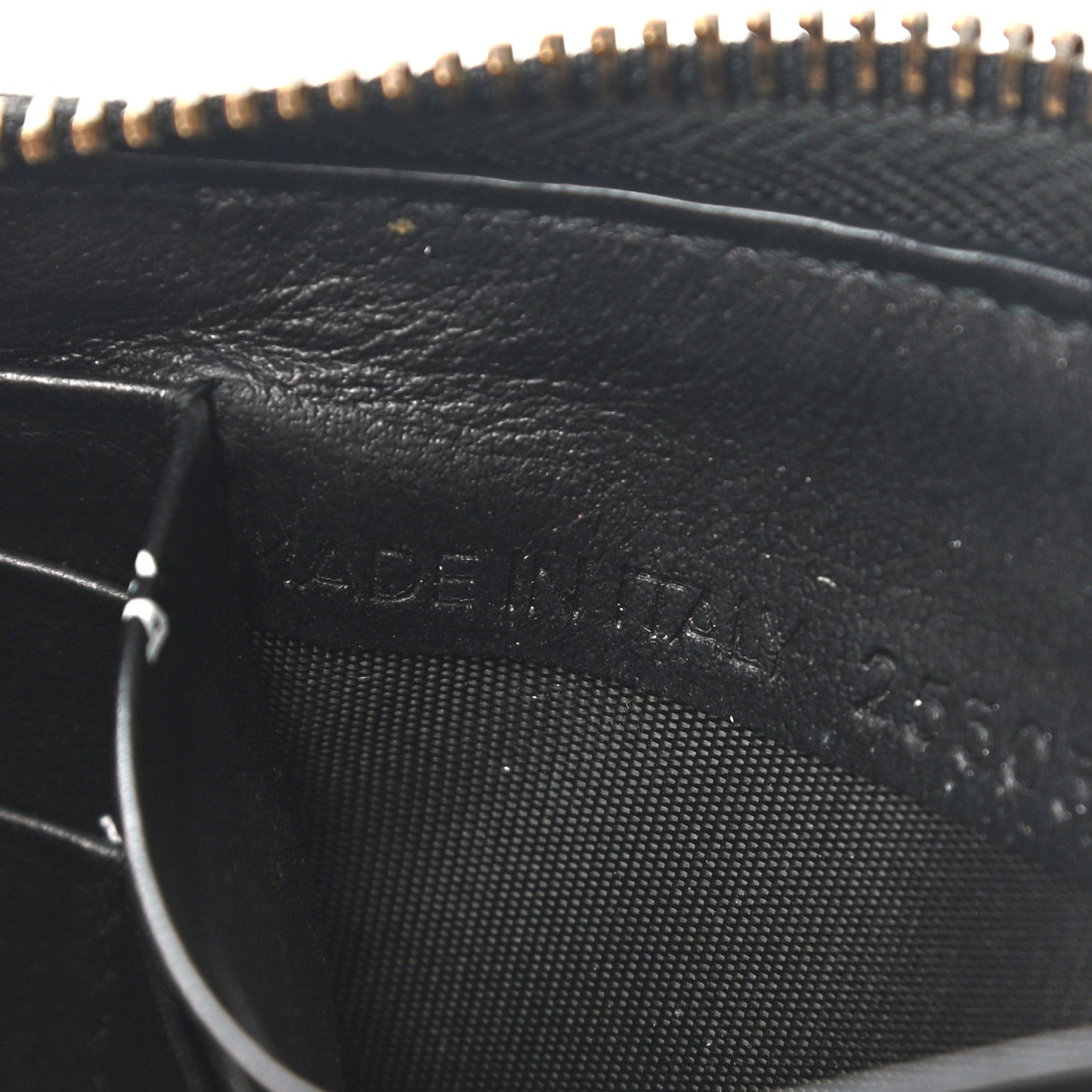 Lambskin Allover Logo Classic Hardware Continental Zip Around Wallet Black
