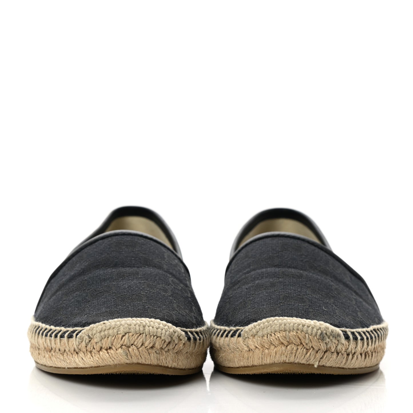 Monogram Espadrilles 40 Black