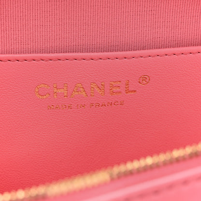 Chanel Lambskin Quilted CC In Love Heart Bag Pink 6 of 10