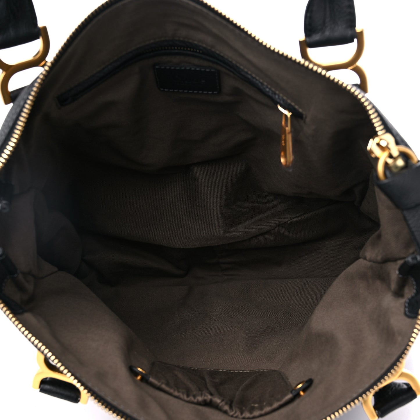 Calfskin Large Marcie Satchel Black