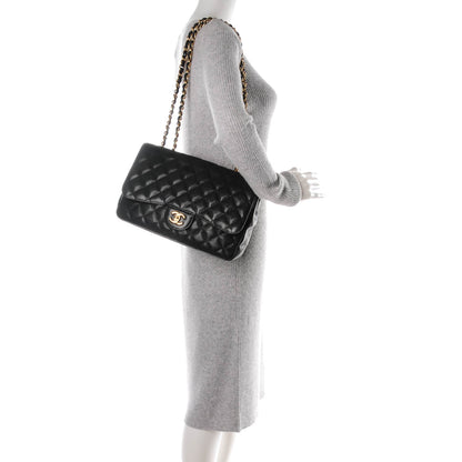 Chanel Caviar Quilted Jumbo Single Flap Black 2 of 10