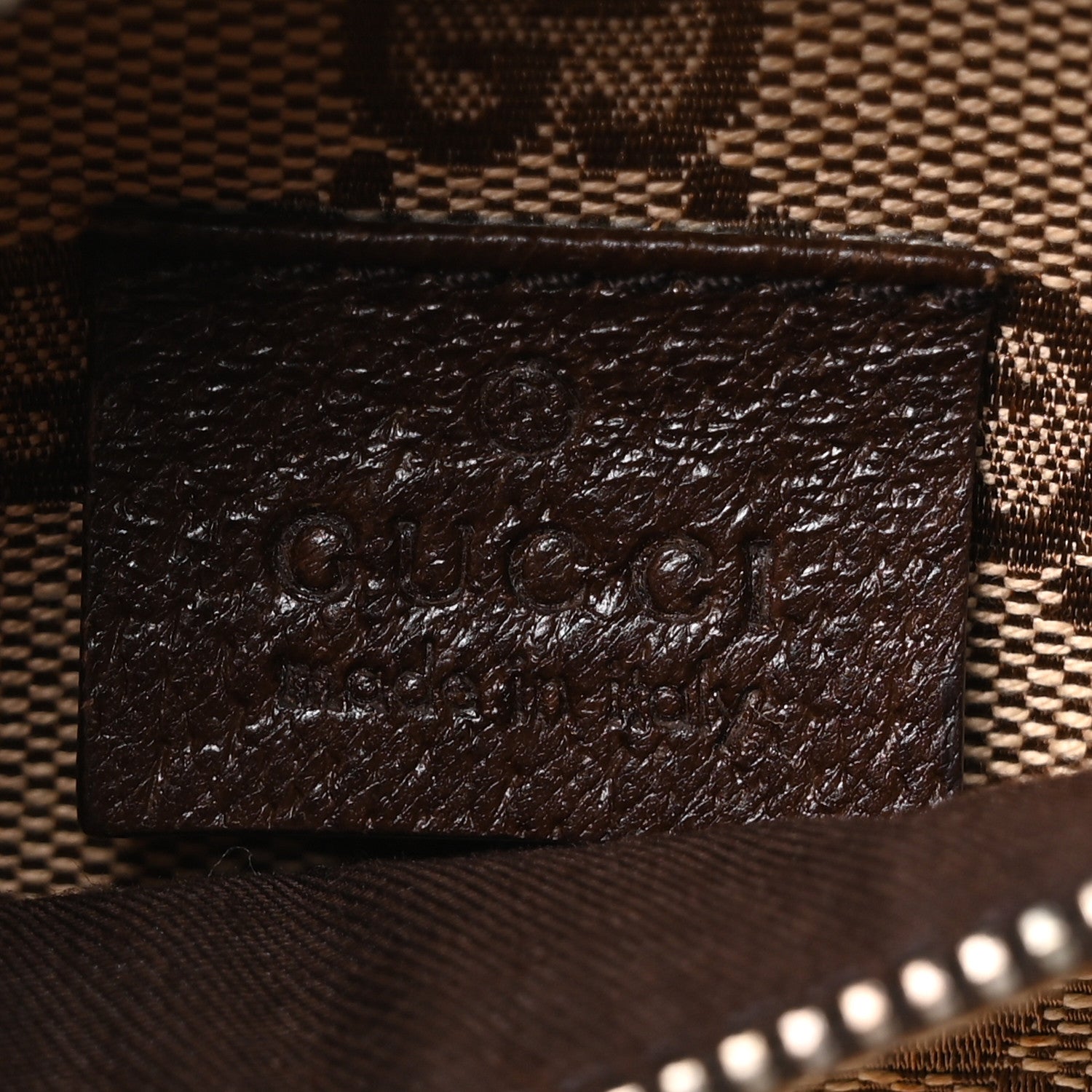 Gucci GG Monogram Double Pocket Belt Bag Dark Brown 6 of 10