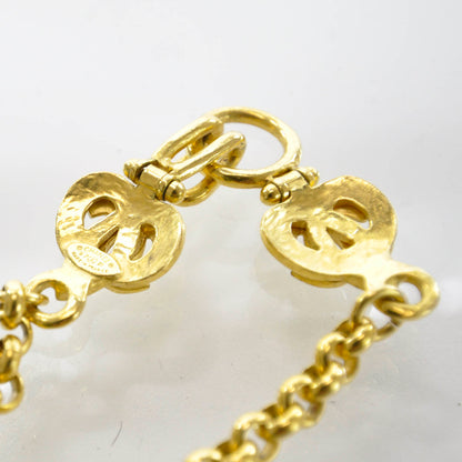 Chanel Hammered CC Necklace Gold 4 of 4