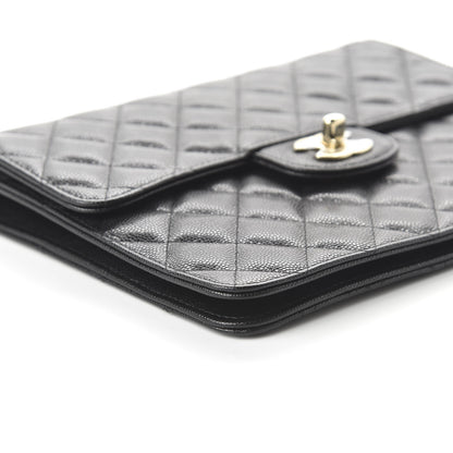 Chanel Caviar Quilted Square Flap Clutch Black 6 of 11