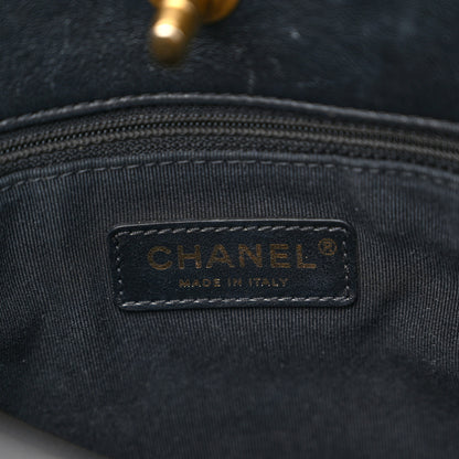 Chanel Lambskin Quilted CC Chain Link Hobo Black 6 of 10