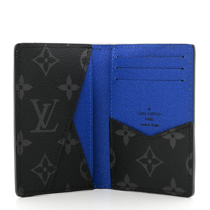 Louis Vuitton Epi Monogram Eclipse Pocket Organizer Black Blue 5 of 8