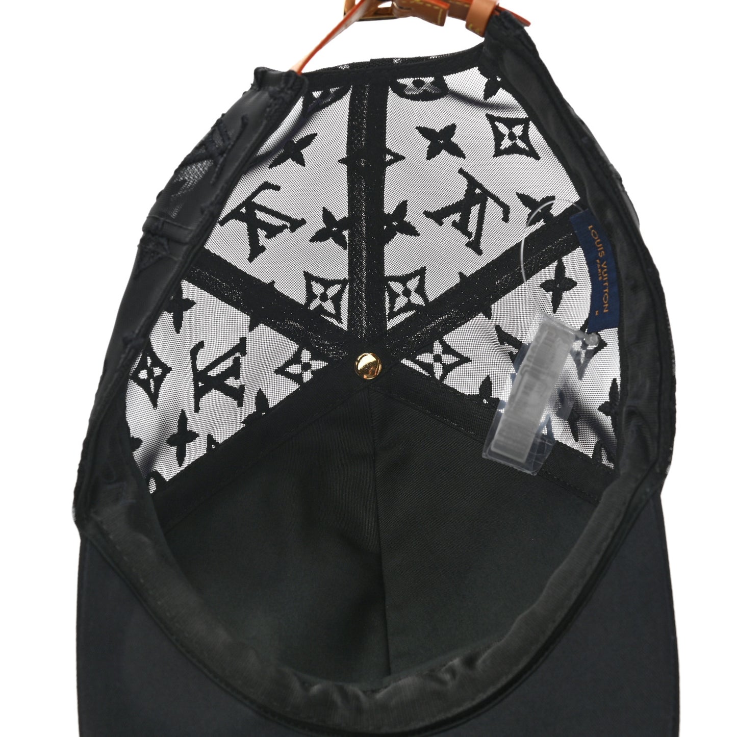 Monogram Mesh Cotton Cap M Black