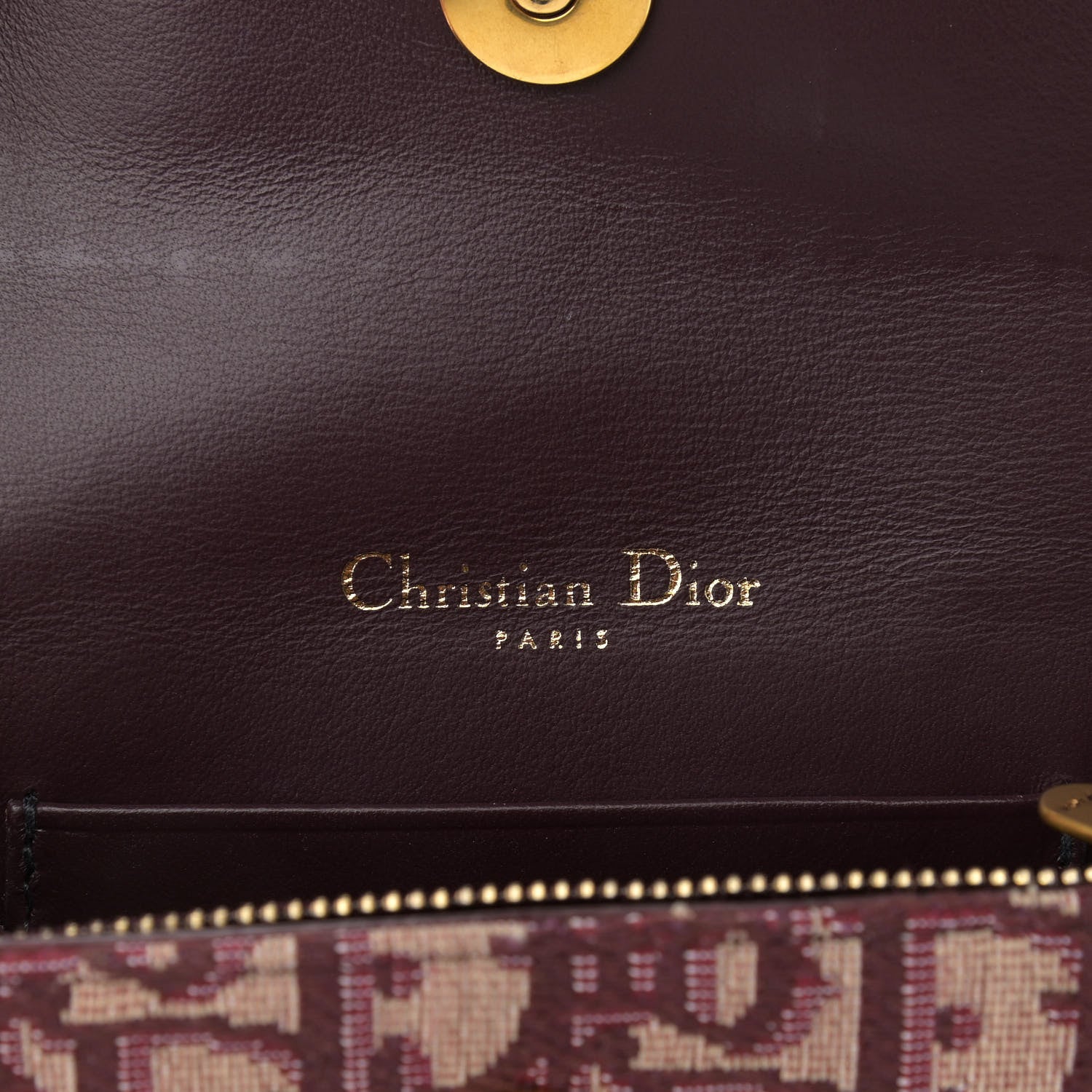 Christian Dior Oblique Saddle Belt Bag Bordeaux 6 of 9