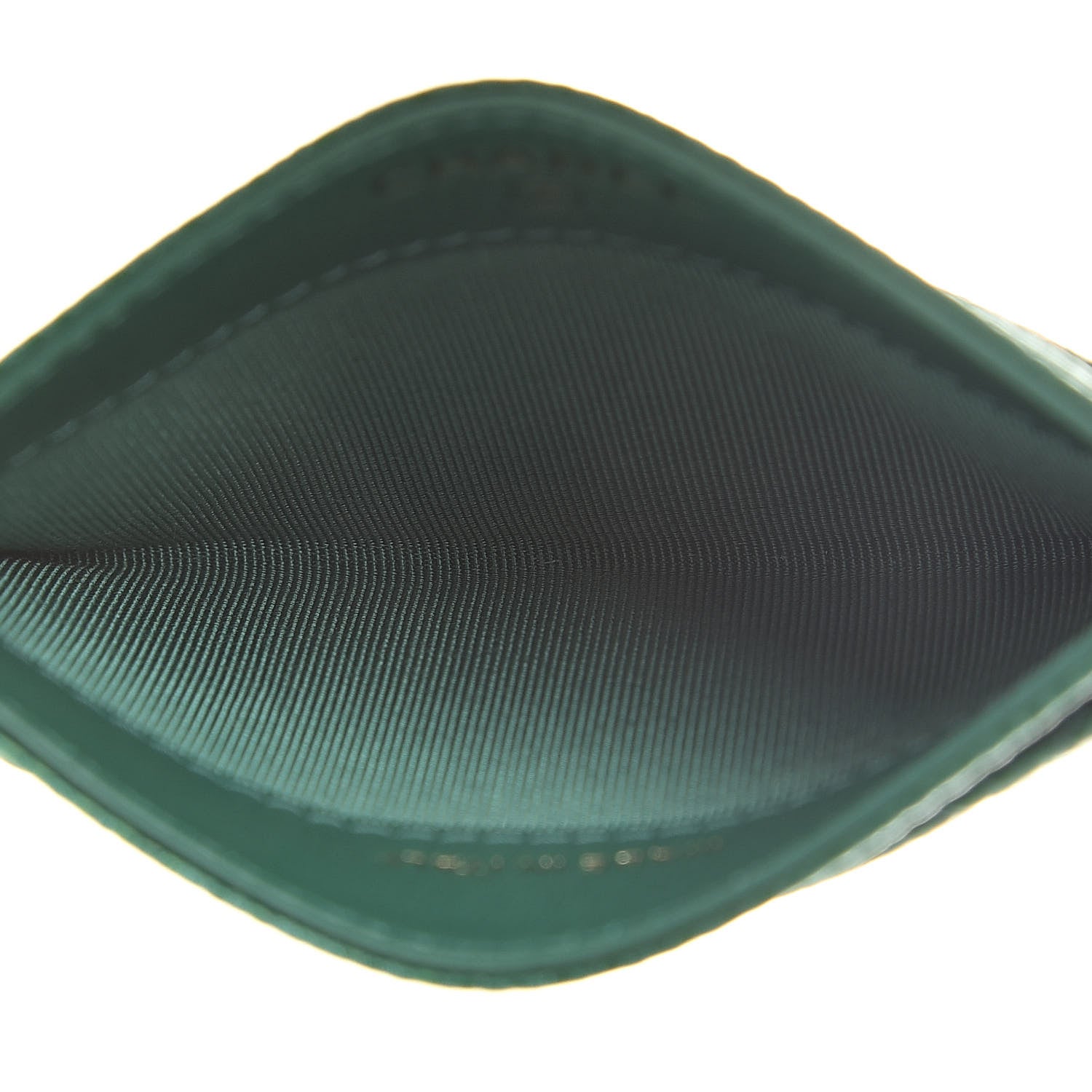 Chanel Metallic Caviar Quilted Card Holder Green 5 of 9