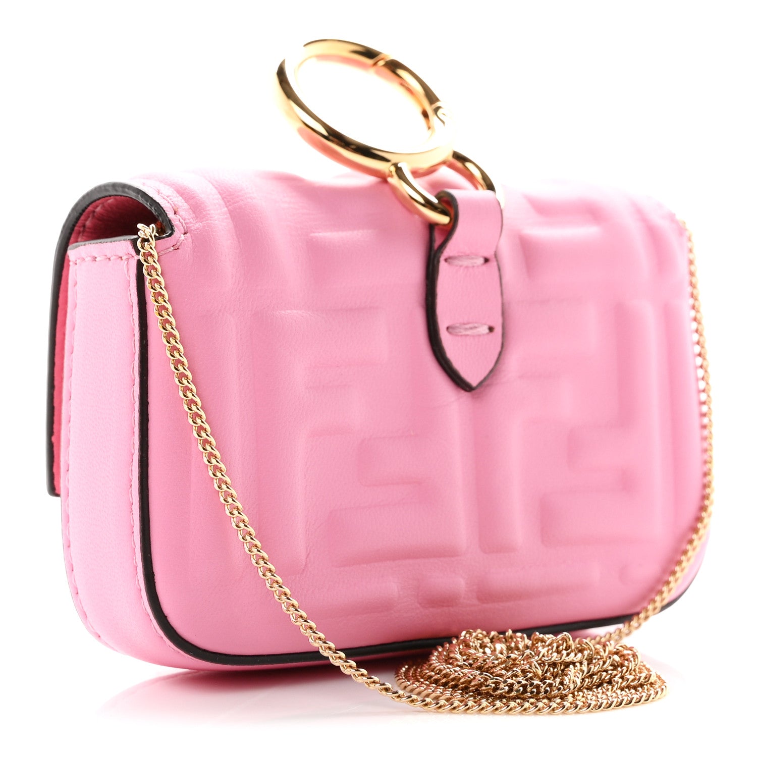 Fendi Nappa Matisse FF Embossed Nano Baguette Charm Lollypop 3 of 12