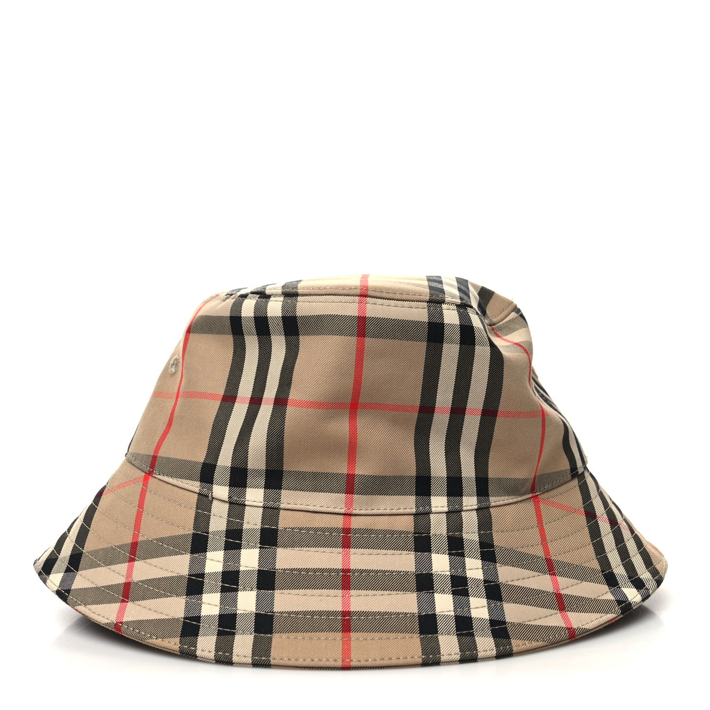 Technical Cotton Vintage Check Bucket Hat S Archive Beige