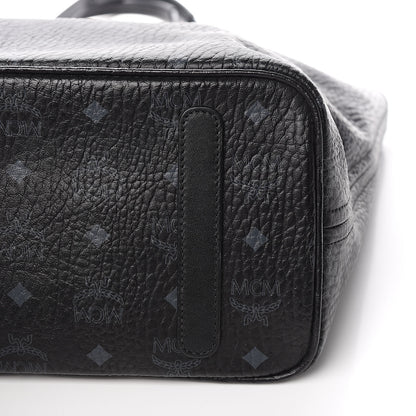MCM Visetos Medium Anya Zip Top Shopper Tote Black 11 of 15