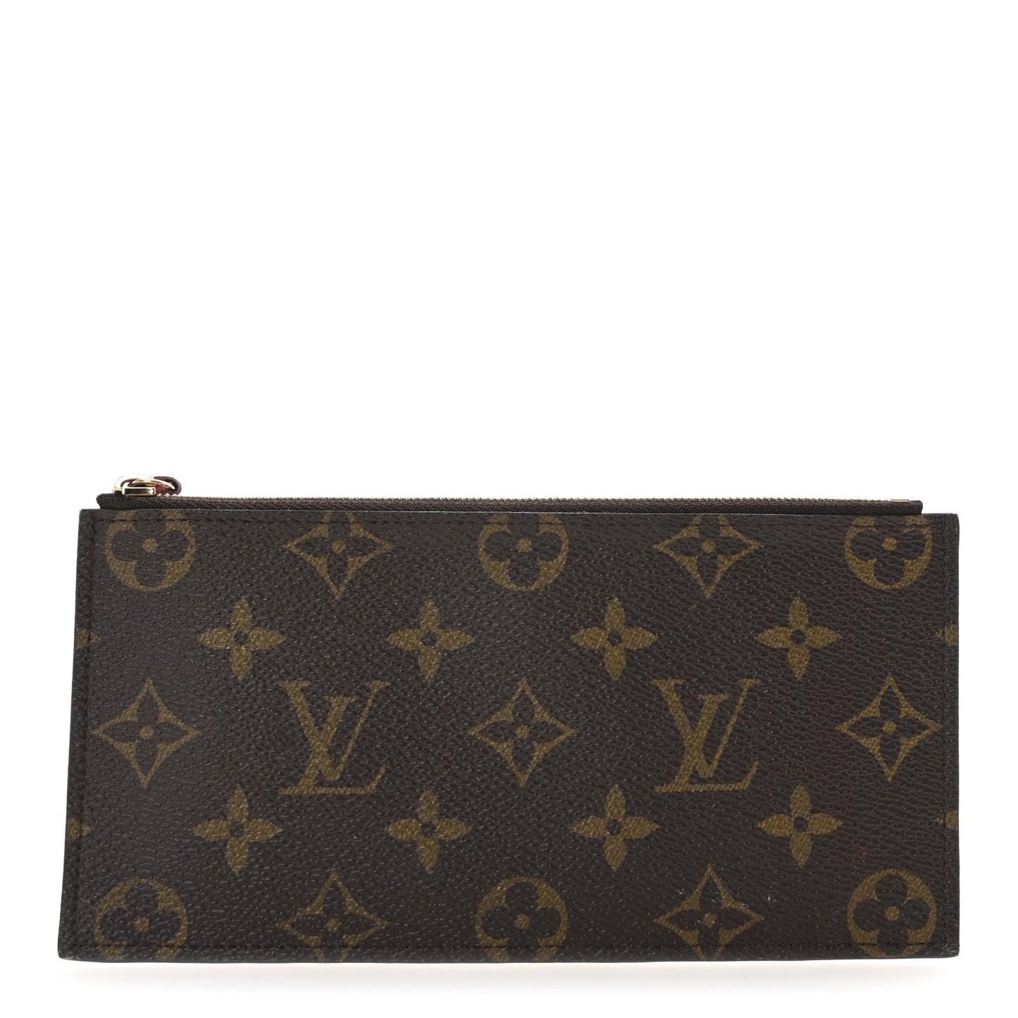 Monogram Felicie Chain Wallet Zippered Insert Fuchsia