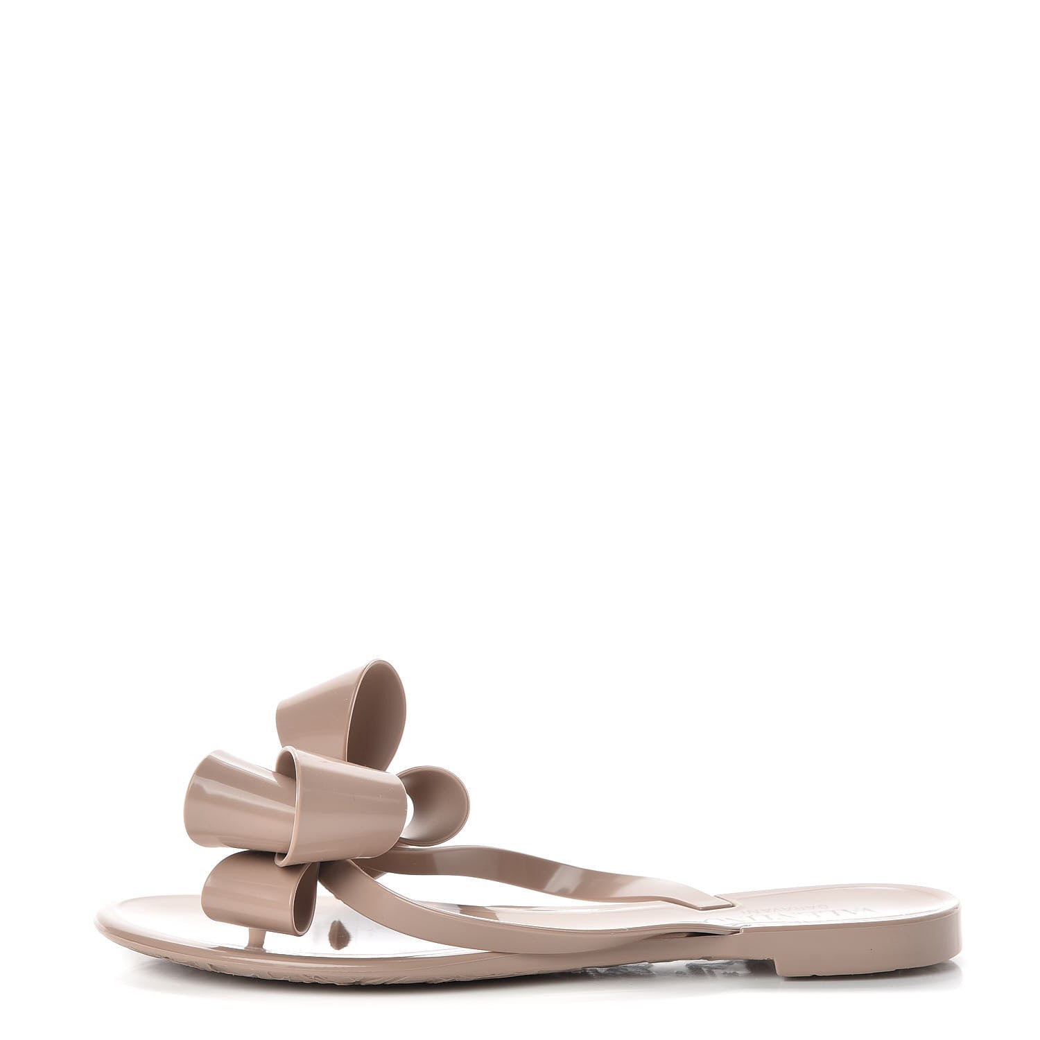 Valentino Garavani PVC Jelly Bow Thong Sandals 37 Poudre 1 of 8