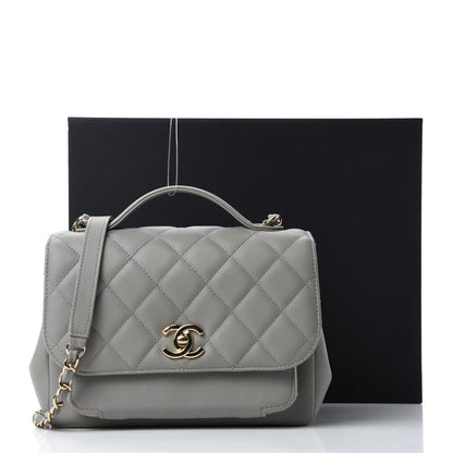 Chanel Caviar Quilted Small Business Affinity Flap Grey 13 of 13